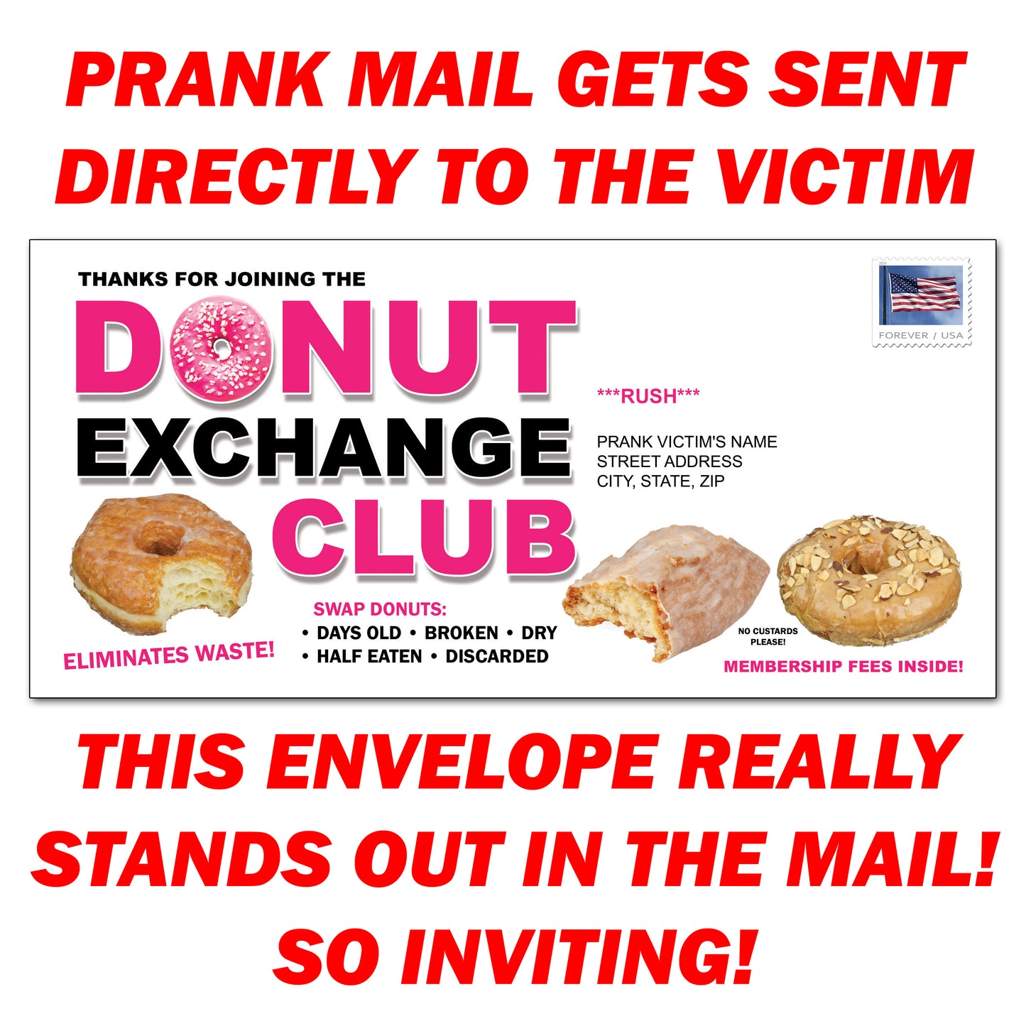 Donut Exchange Club Prank Letter Mailer (Copy)