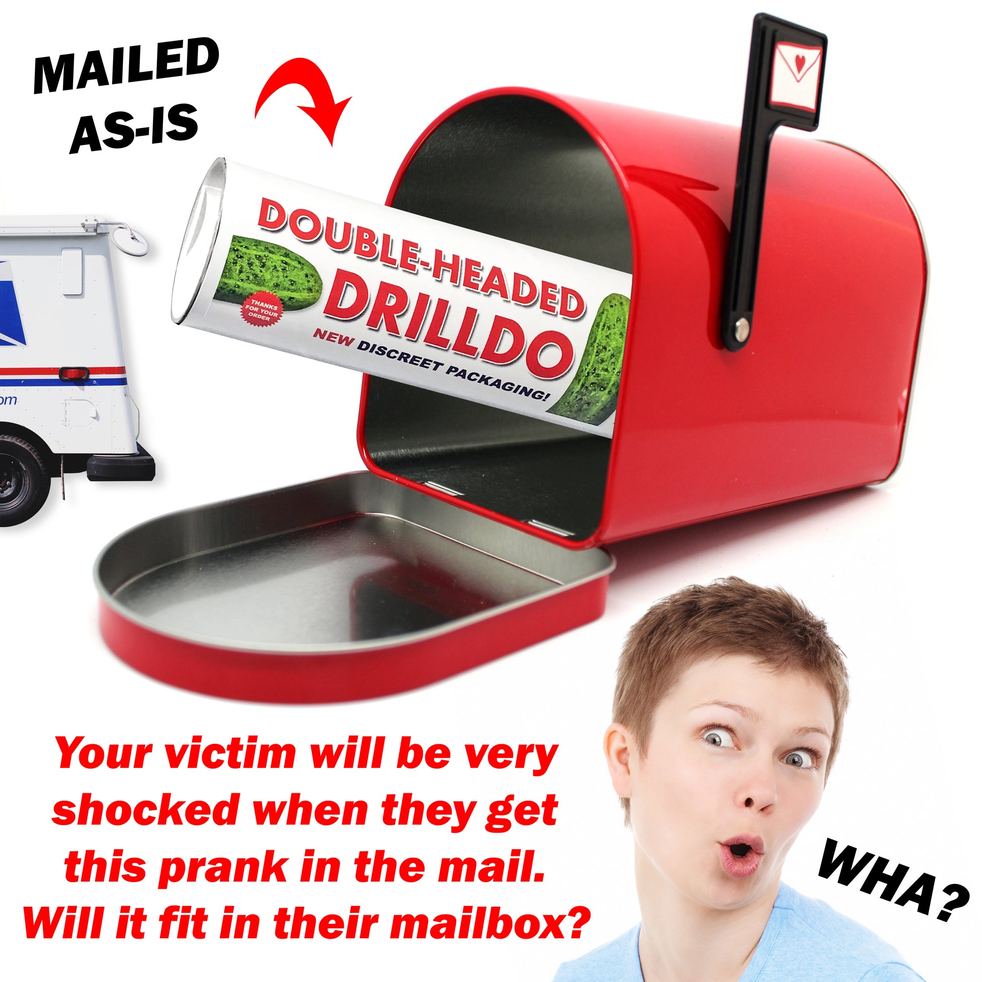 Double Headed Drilldo Joke Mail