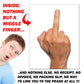 Employee of the Month Fake Award Middle Finger Prank Mail