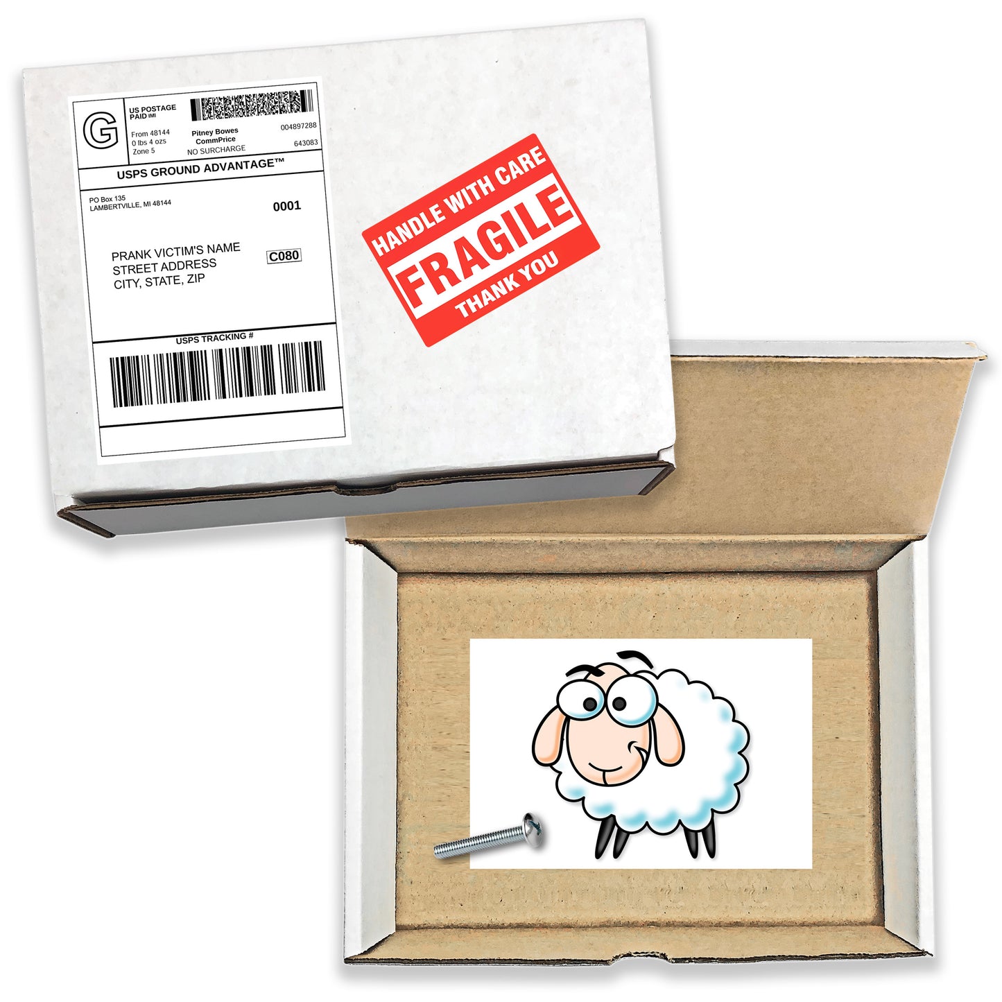 Screw Ewe Surprise Prank Mail Box