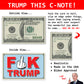 Fuck Trump Fake Prank Hundred Dollar Bills Money with a Middle Finger! 50 Qty!