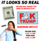Fuck Trump Fake Prank Hundred Dollar Bills Money with a Middle Finger! 50 Qty!