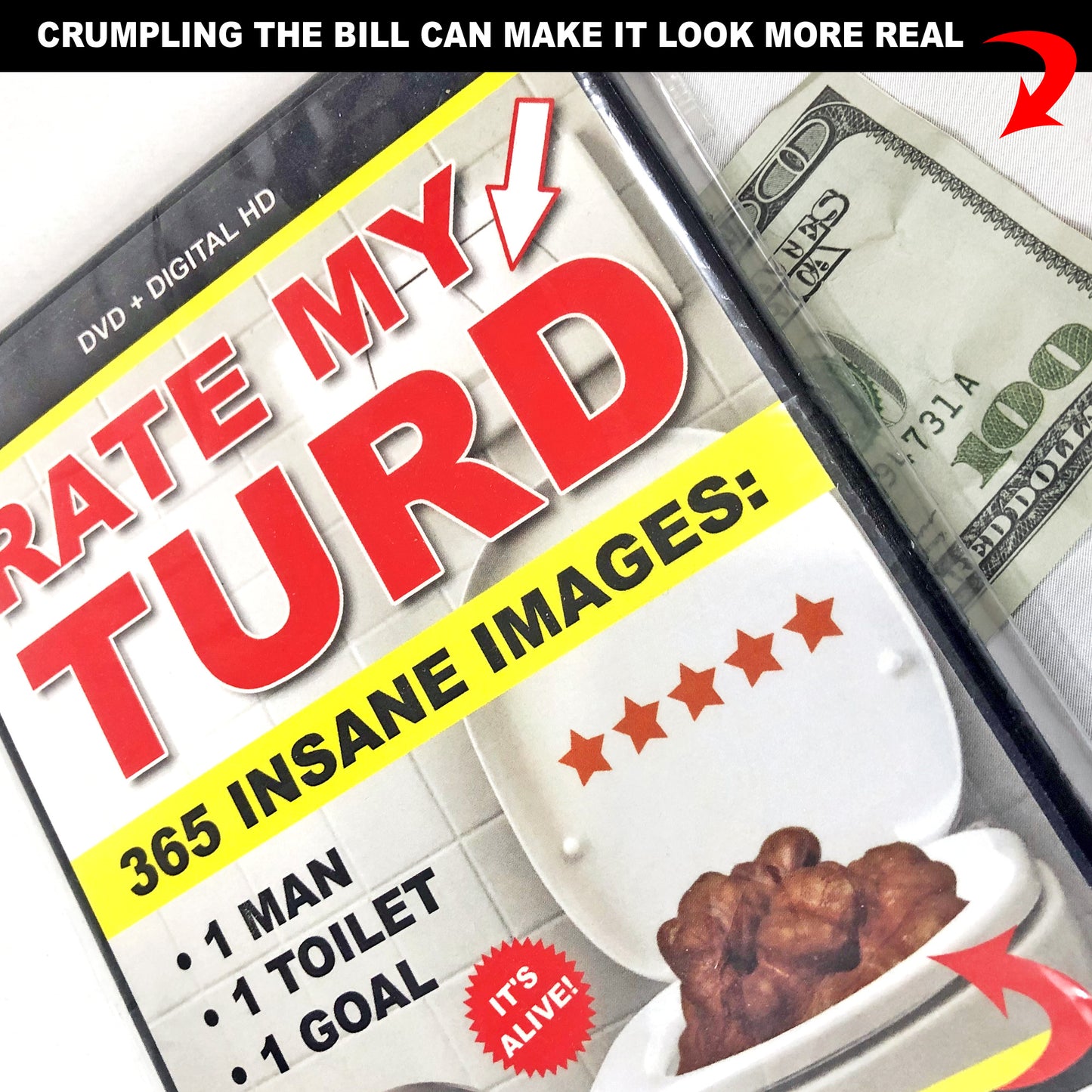 Fuck Trump Fake Prank Hundred Dollar Bills Money with a Middle Finger! 50 Qty!