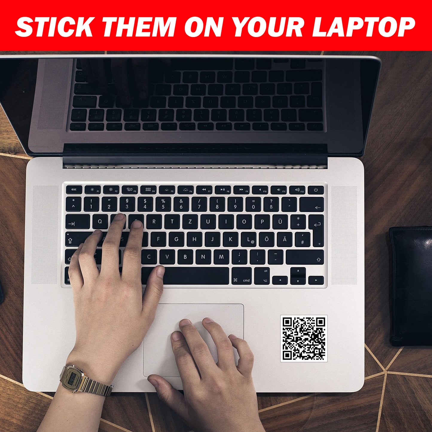 Fuck You Middle Finger QR Code Prank Stickers - 25 QTY