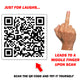 Fuck You Middle Finger QR Code Prank Stickers - 25 QTY
