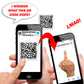 Fuck You Middle Finger QR Code Prank Stickers - 25 QTY