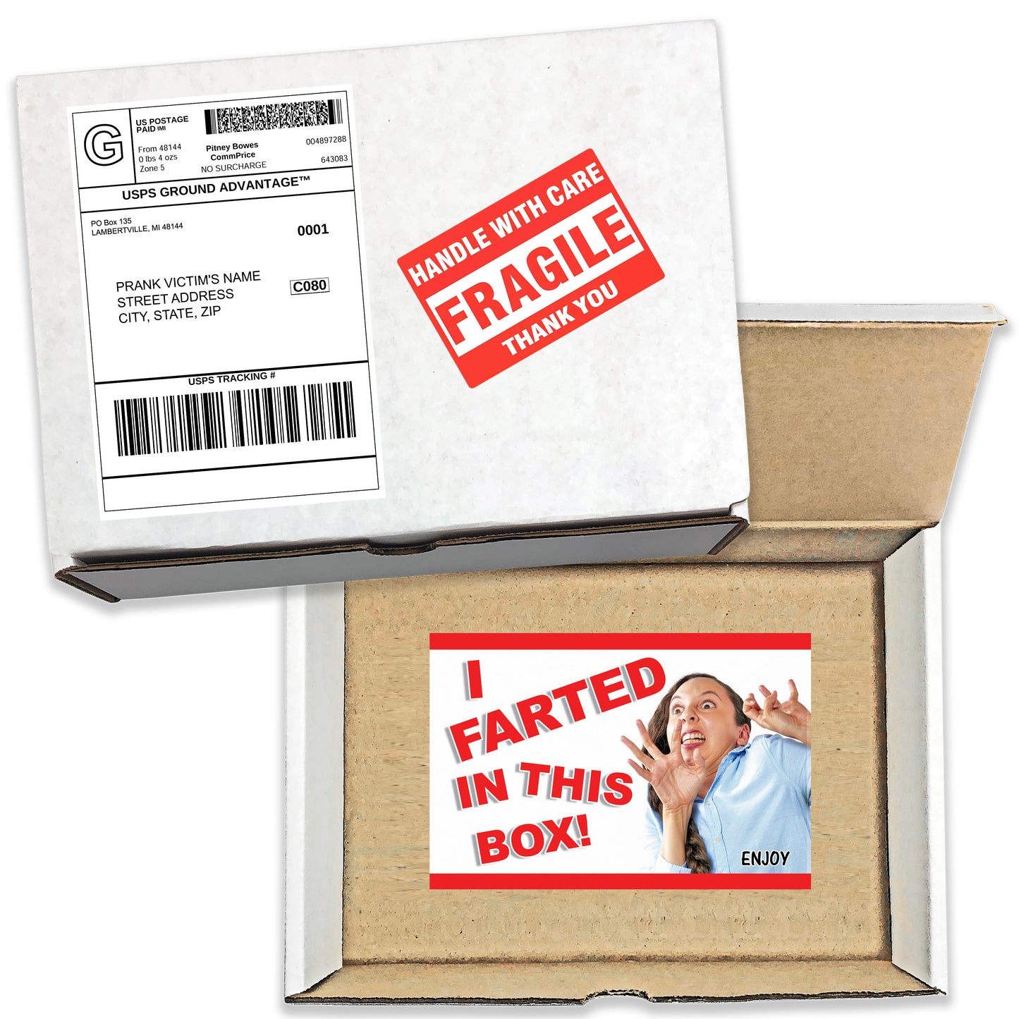 I Farted In This Box Surprise Prank Mail