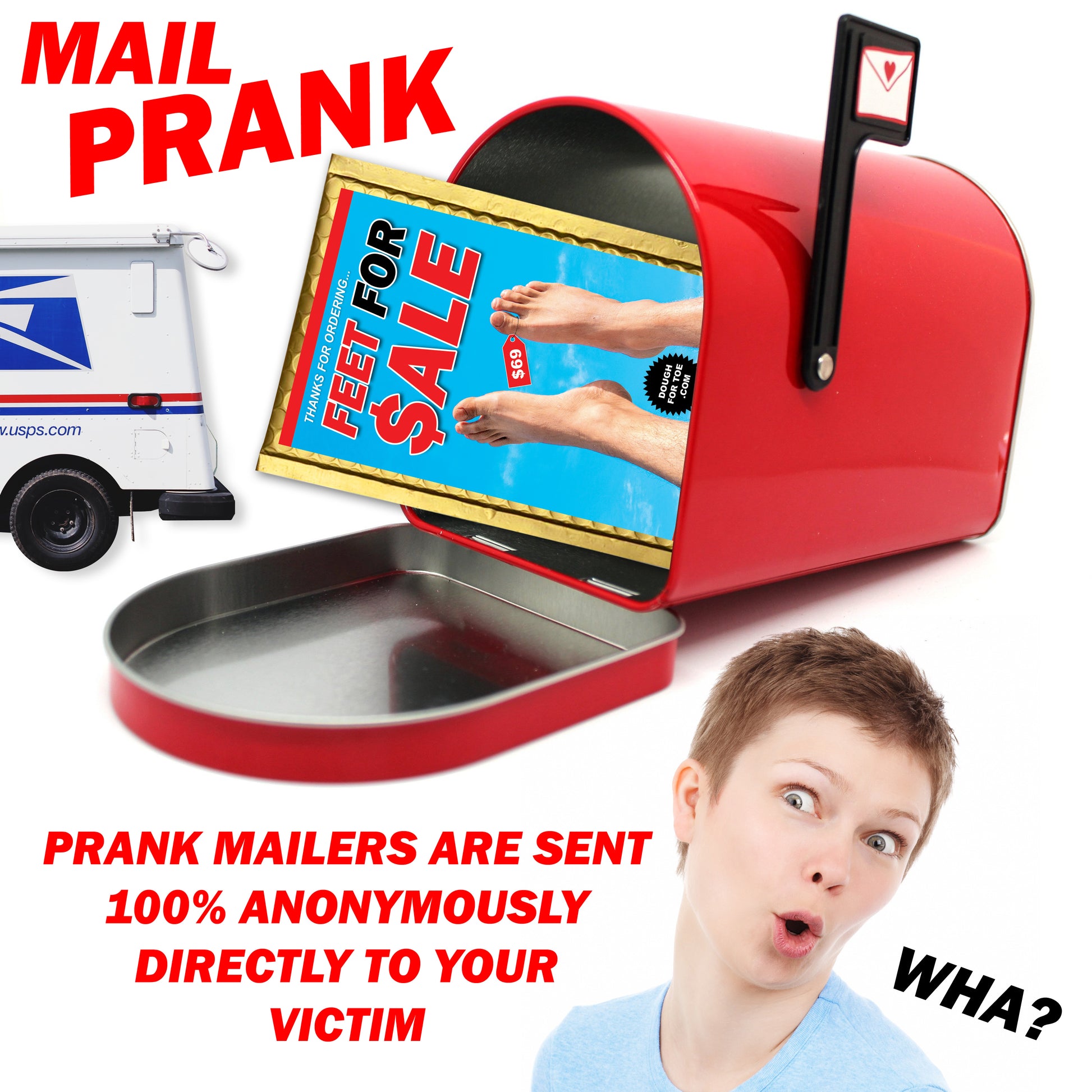 Feet For Sale Prank Mail
