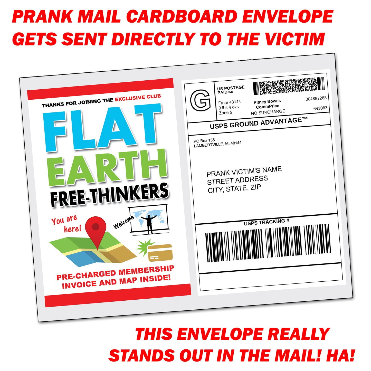 Flat Earth Fake Document Prank Mail