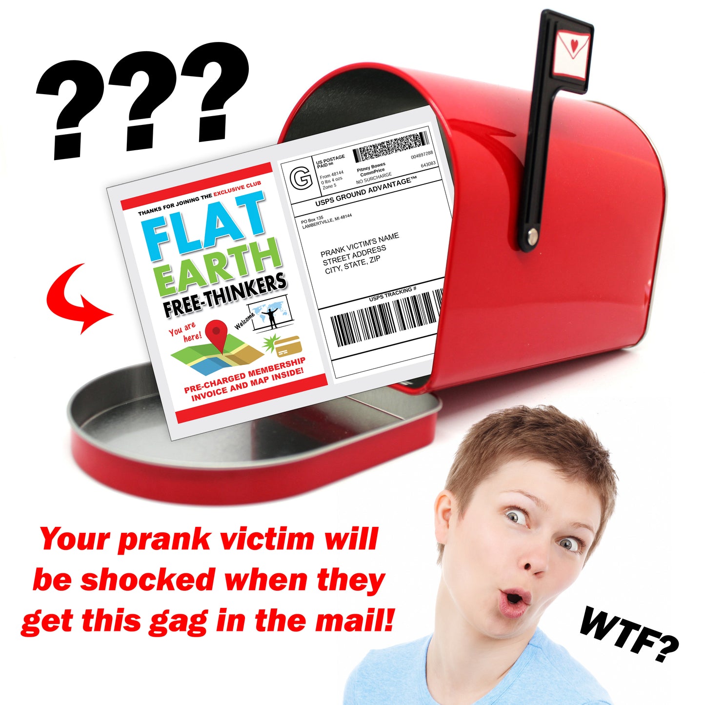 Flat Earth Fake Document Prank Mail