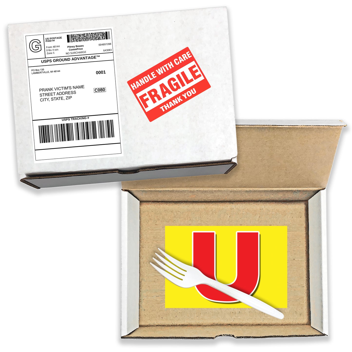 Fork U! Surprise Insulting Prank Mail