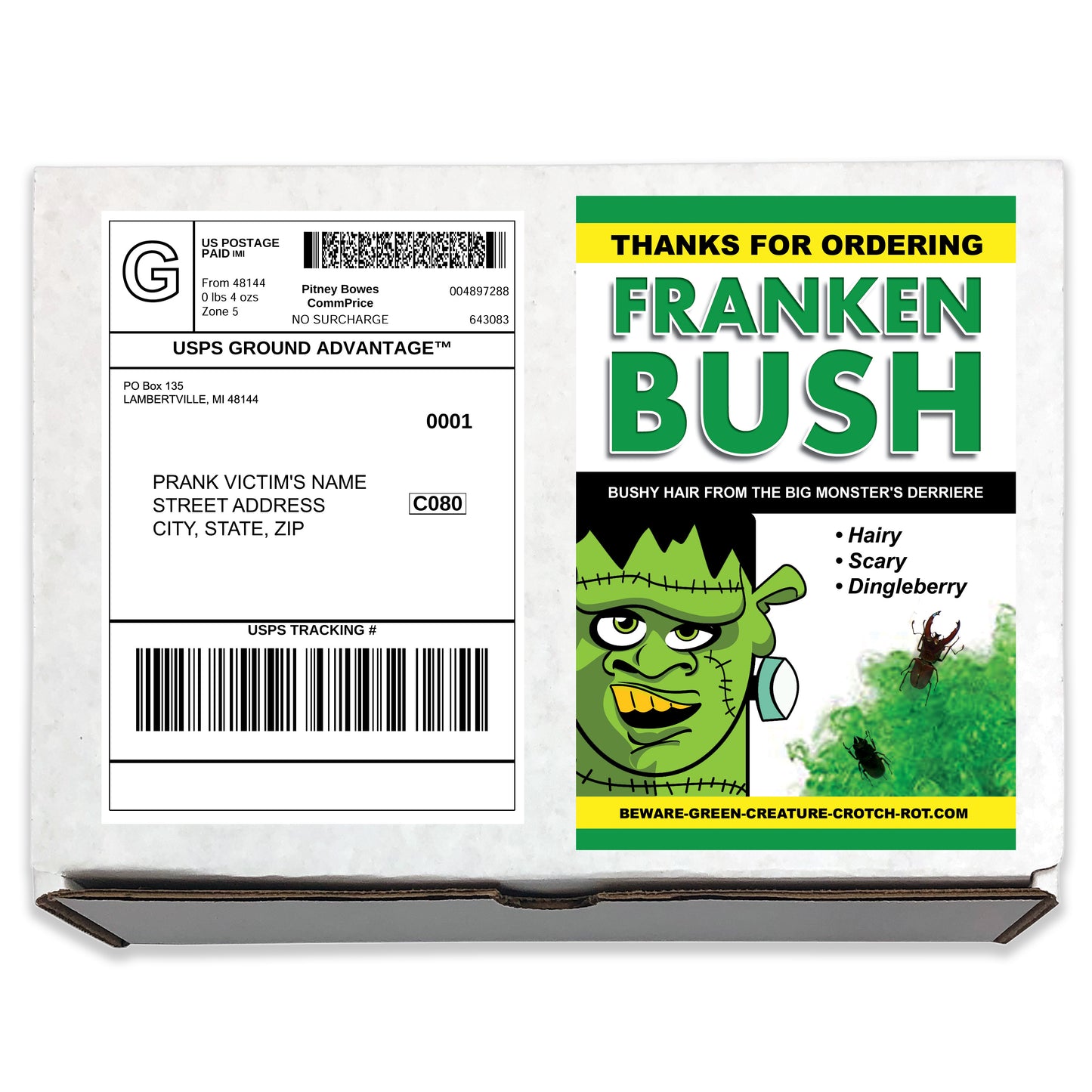Franken Bush Prank Mail