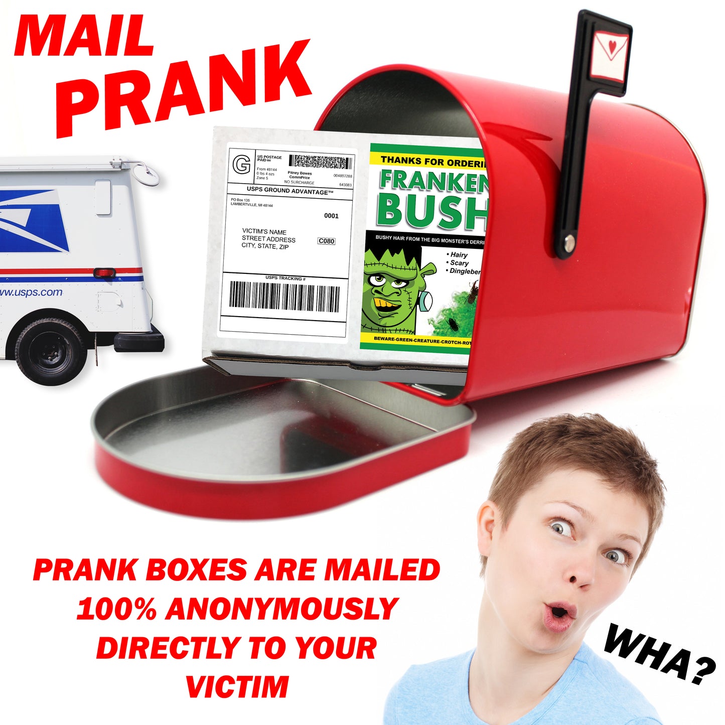 Franken Bush Prank Mail