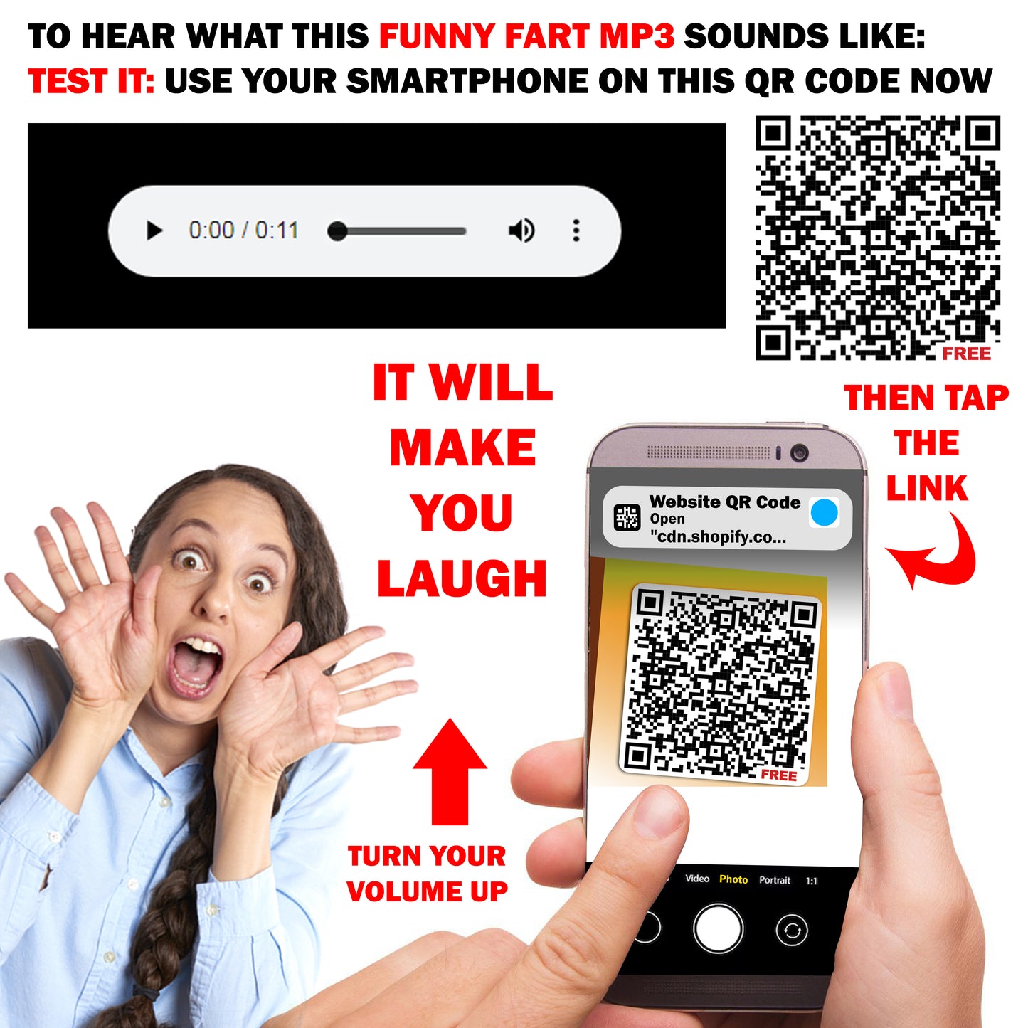 Prank Farting Free Dessert Cards: Hilarious Gag, 50 Qty