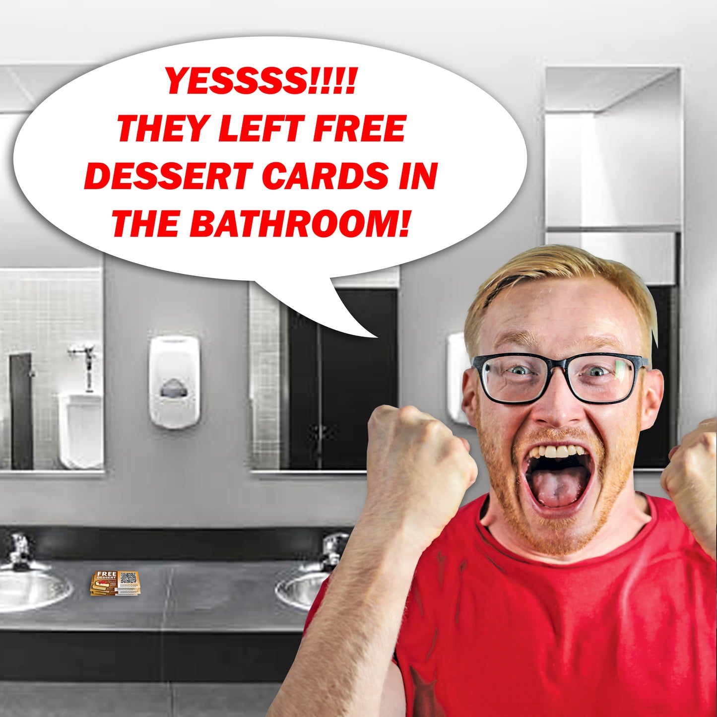 Prank Farting Free Dessert Cards: Hilarious Gag, 50 Qty