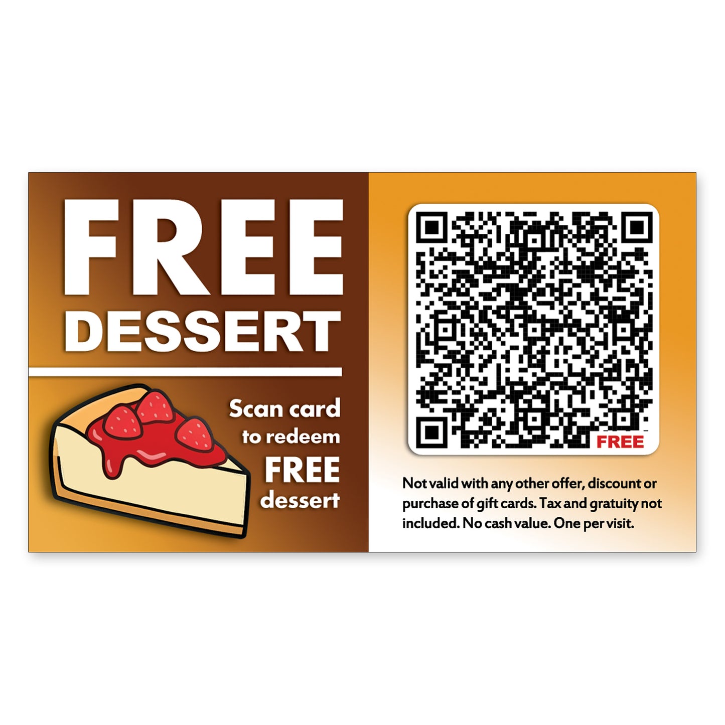 Prank Farting Free Dessert Cards: Hilarious Gag, 50 Qty