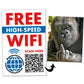 Wifi Gorilla Middle Finger QR Code Prank Stickers - 15 QTY