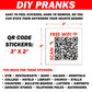 25 QTY Woman Orgasm QR Code Prank Wifi Stickers!