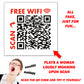 25 QTY Woman Orgasm QR Code Prank Wifi Stickers!