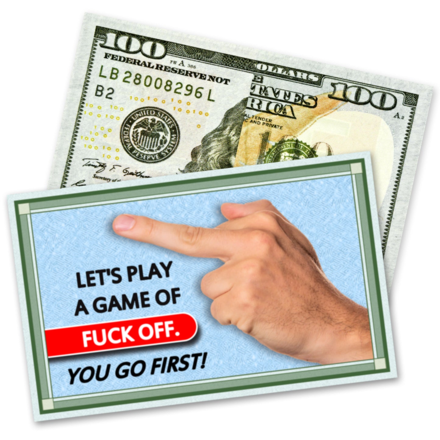 Let's Play a Game of Fuck Off! Money Drop Cards Prank