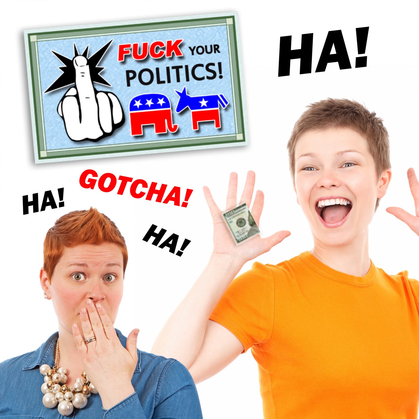 Fuck Your Politics Fake Prank 100 Dollar Bills Money! 50 Qty! Troll Everyone!