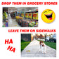Embarrassing Snatch Bag Fake Prank Prize Cards / Postcards - Endless Laughter - Set of 12