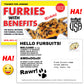 Furries With Benefits Prank Postcard