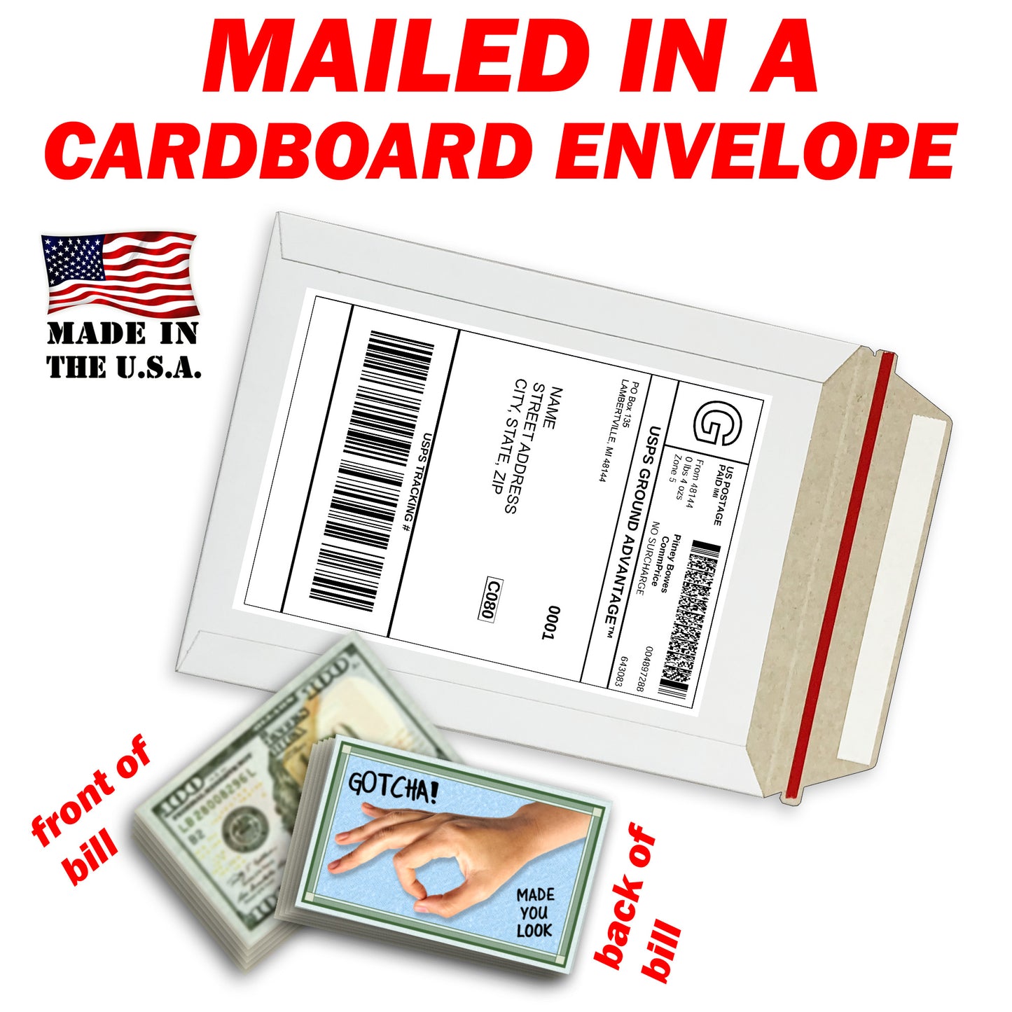 GOTCHA! Made You Look Fake Prank 100 Dollar Bills Money! 50 Qty! Troll Everyone!