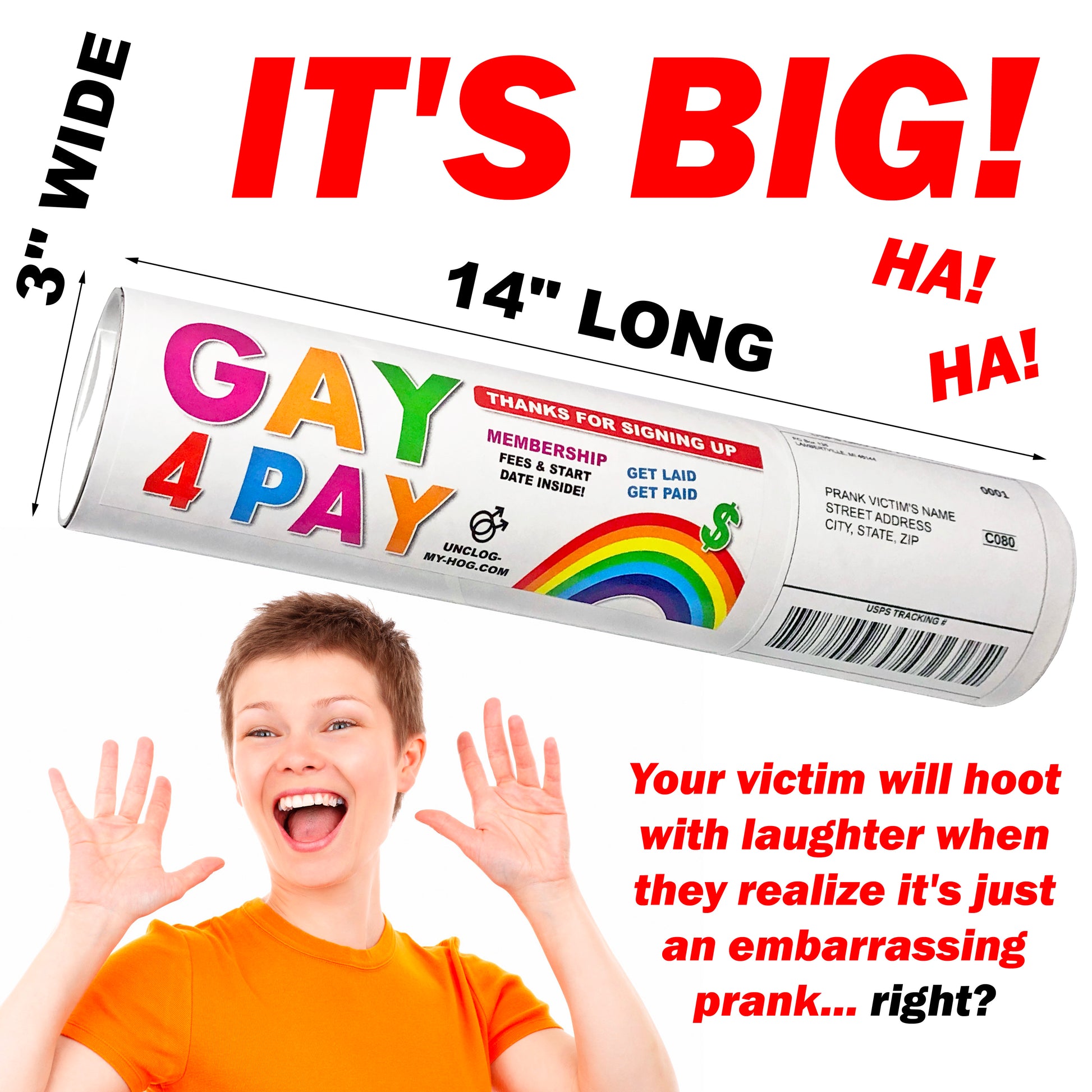 Gay 4 Pay Practical Joke Mail