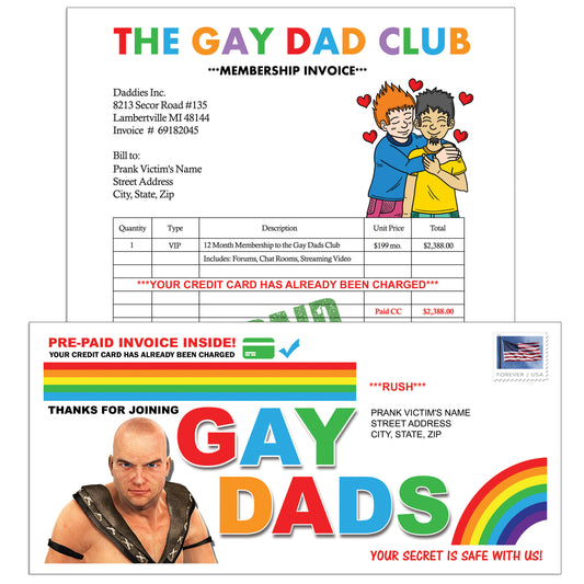 Gay Dads Joke Mail Gag Prank