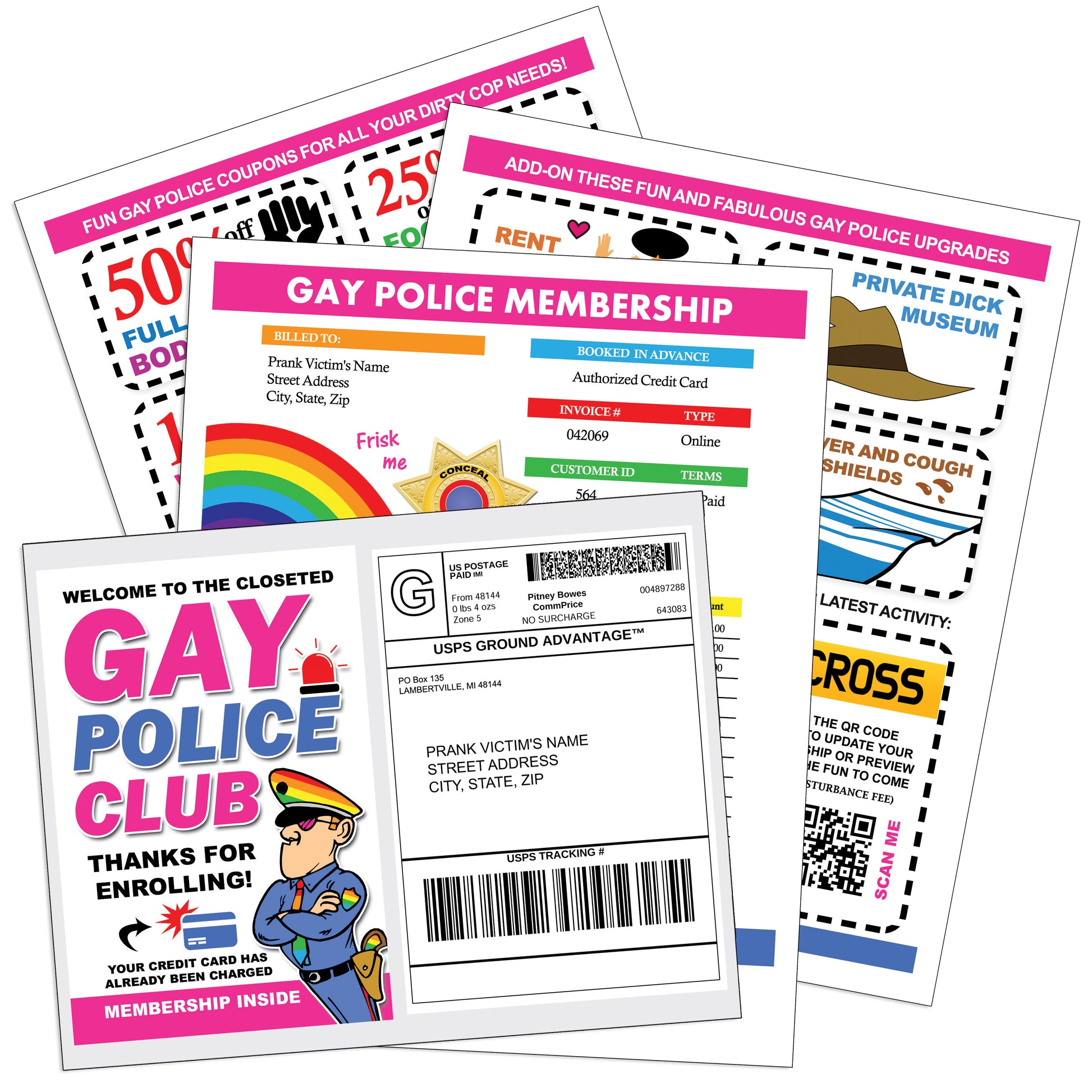 Gay Police Club Prank Mail Fun