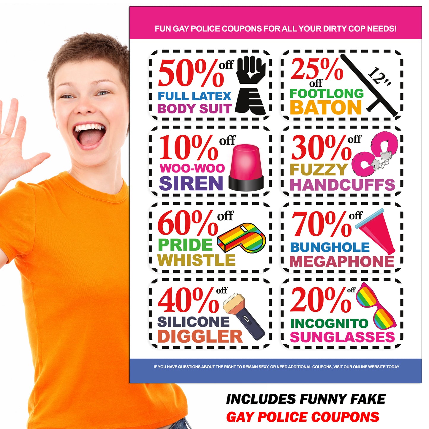 Gay Police Prank Membership Club Document Prank Mail Packet