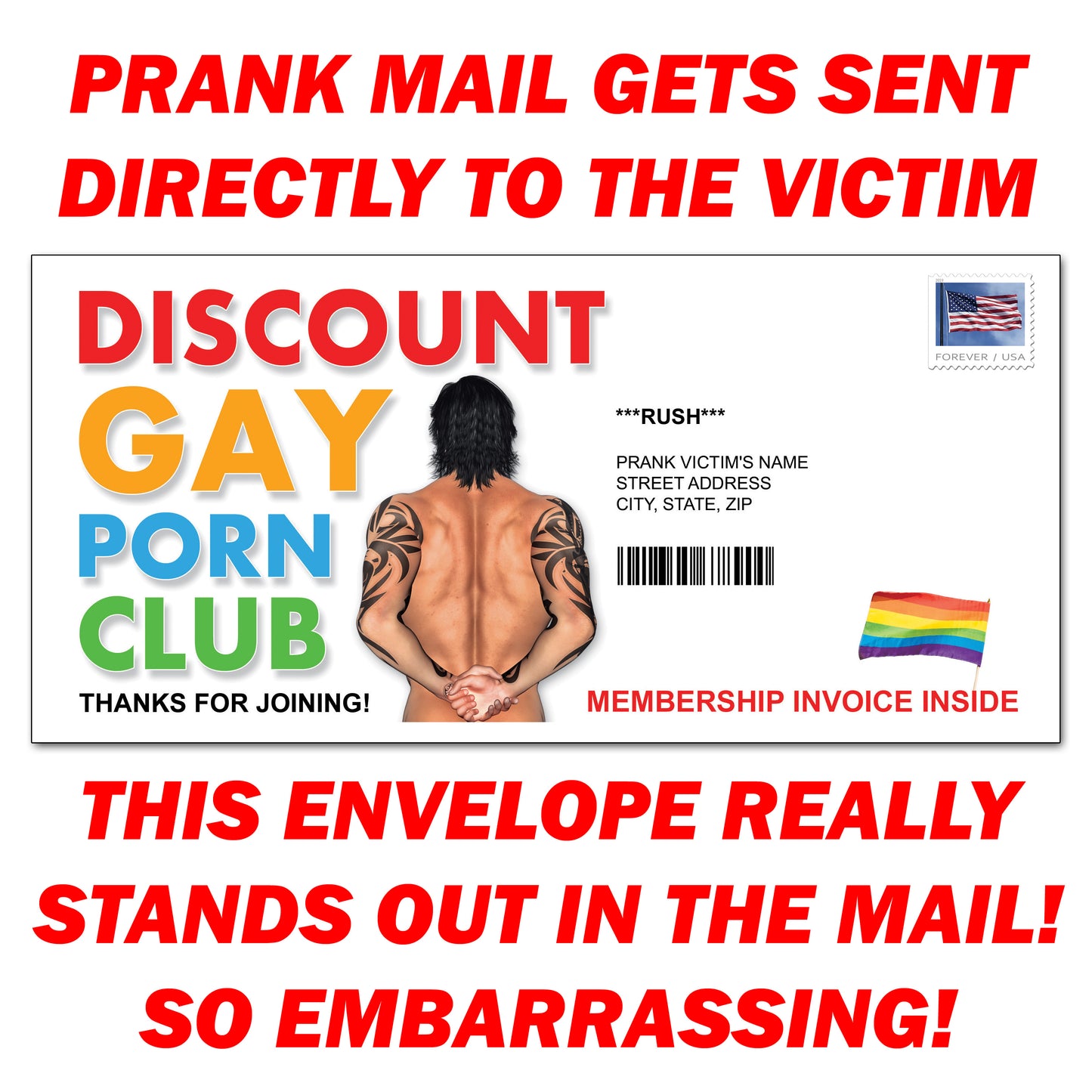 Discount Gay Porn Club Prank Letter
