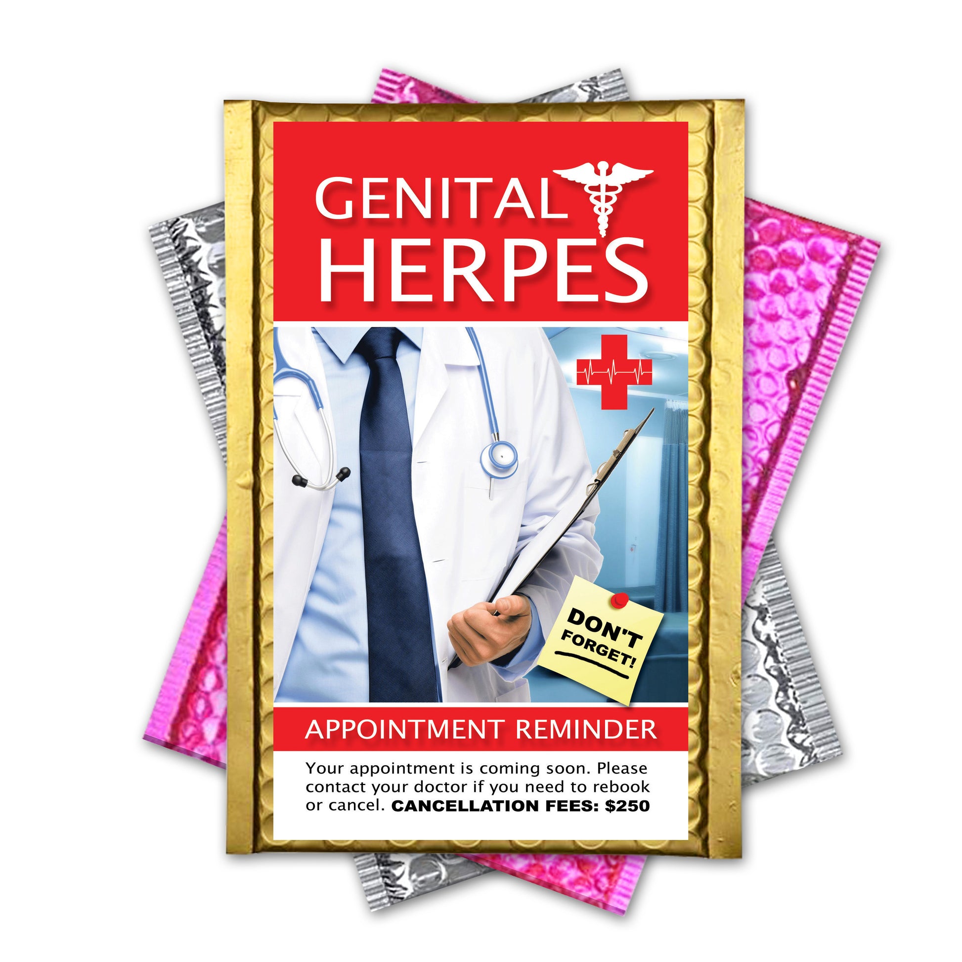 Genital Herpes Appointment Reminder Mail Gag