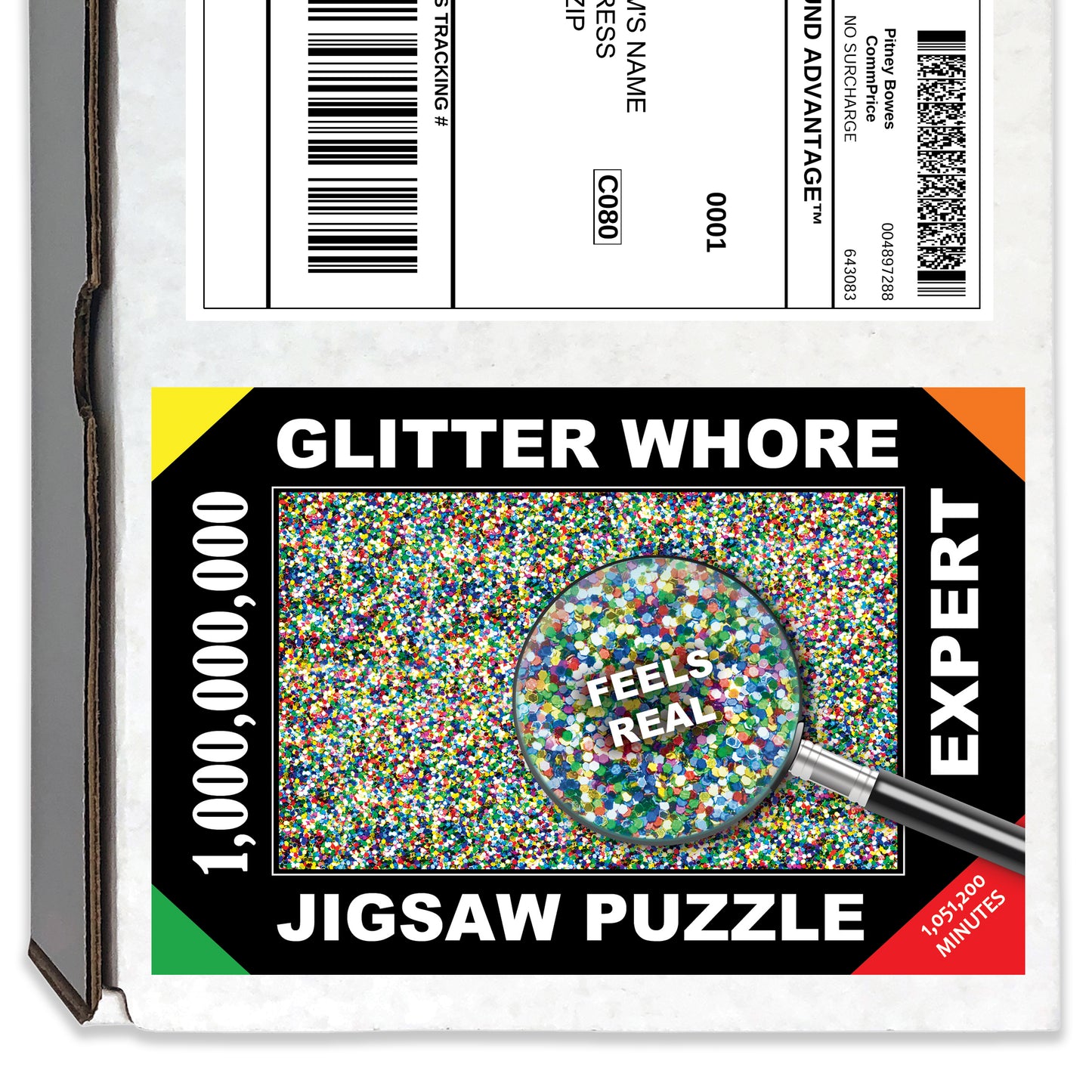 Glitter Whore Puzzle Prank Box
