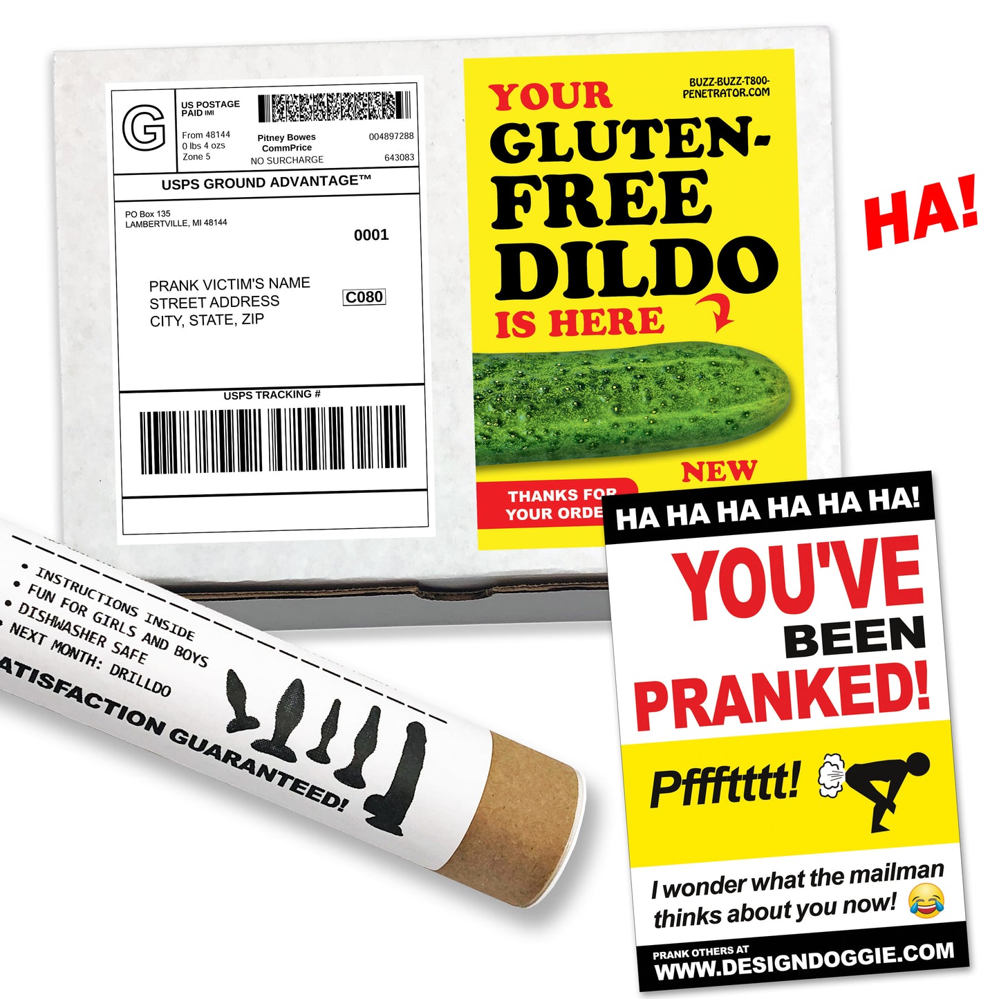 Gluten-Free Dildo Prank Mail