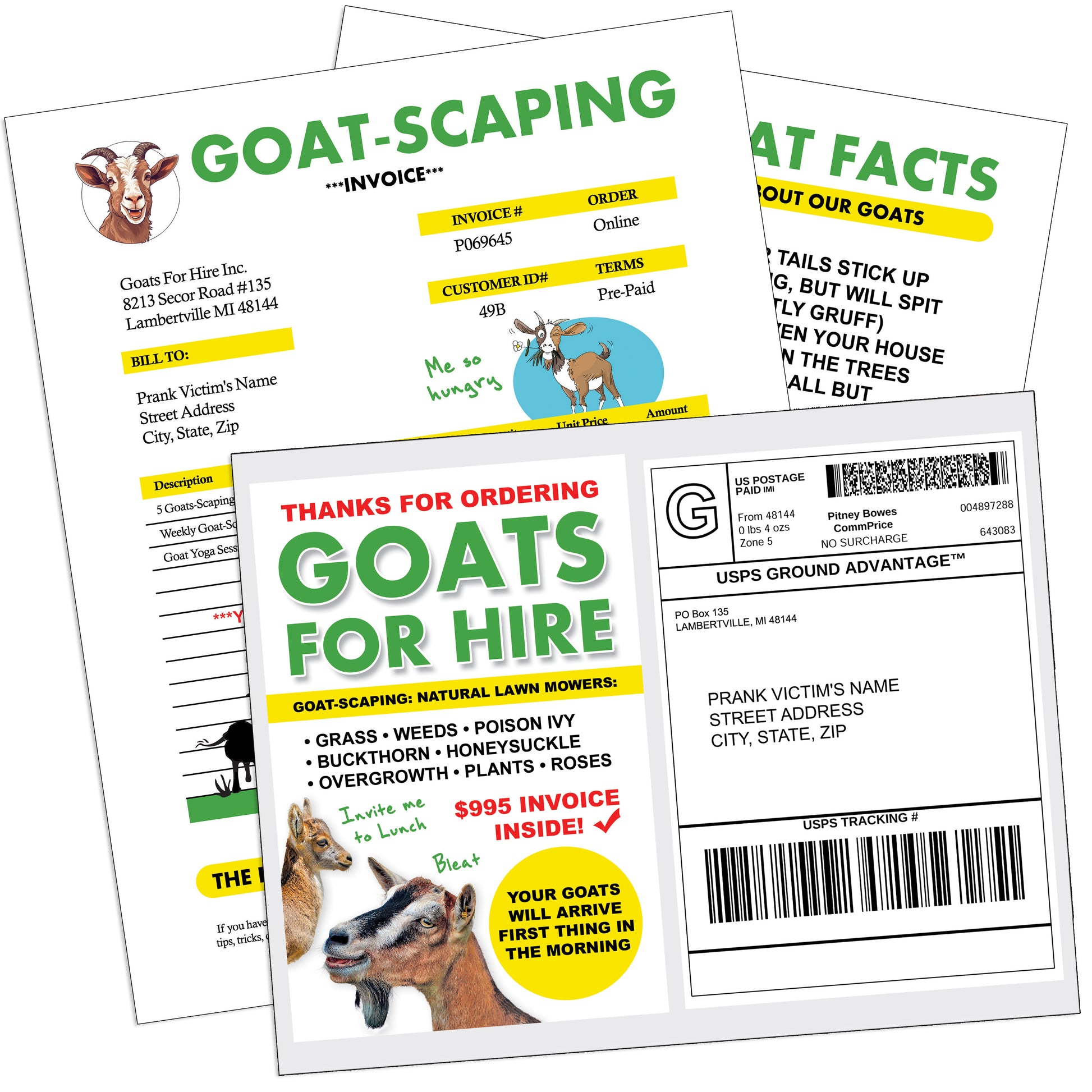 Goats for Hire Prank Goatscaping Prank