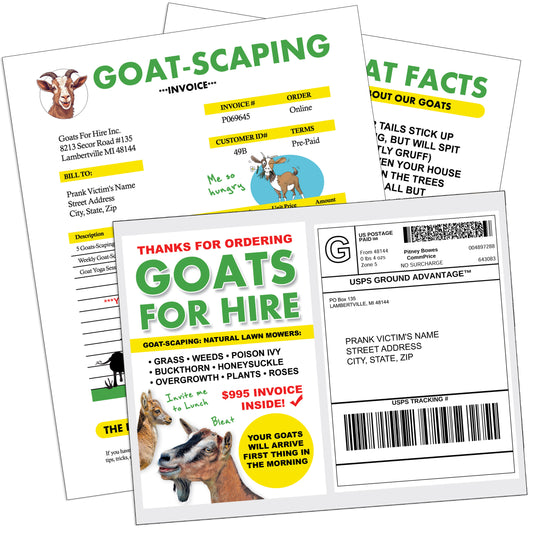 Goats for Hire Prank Goatscaping Prank