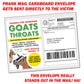 Goats Throats Fake Goatscaping Prank Mail Gag