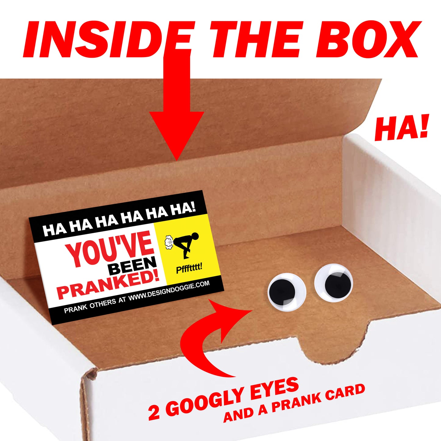 Earthquake Detector Kit Googly Eyes Prank Mail Gag