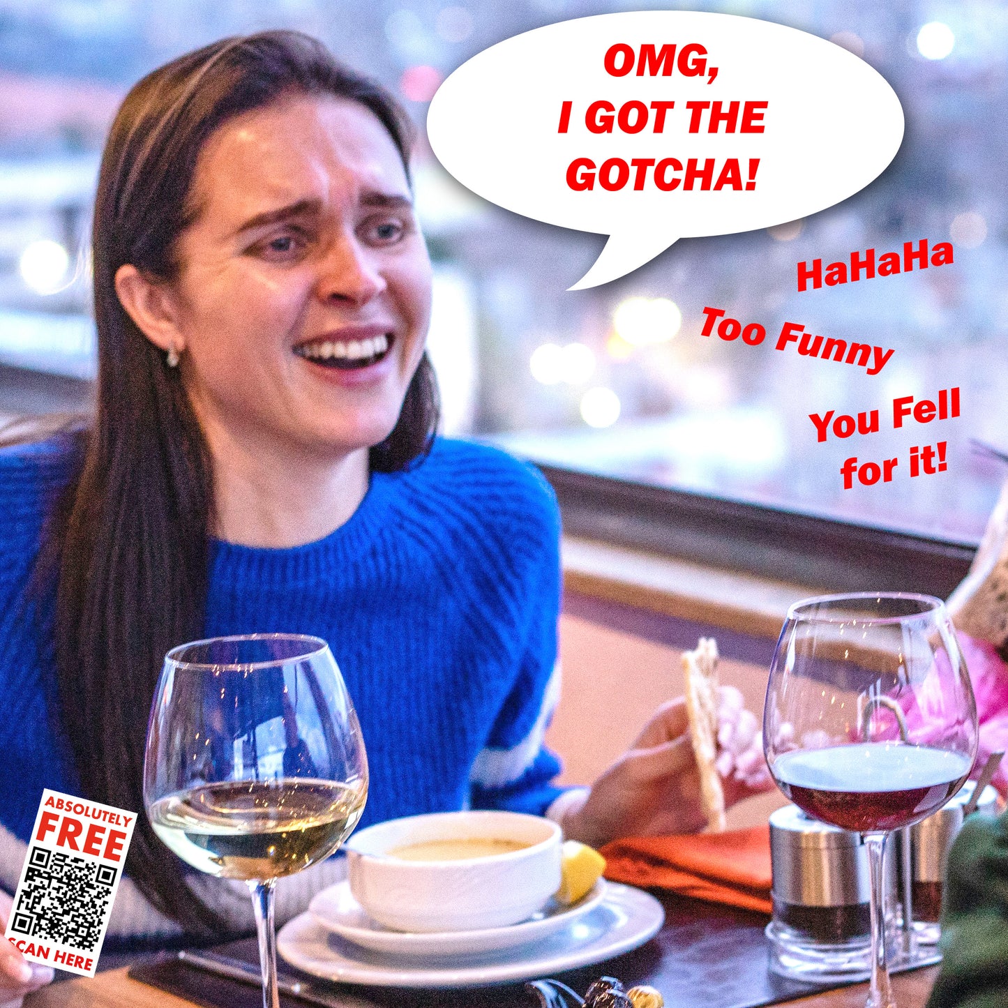 Absolutely Free Gotcha QR Code Prank Stickers!