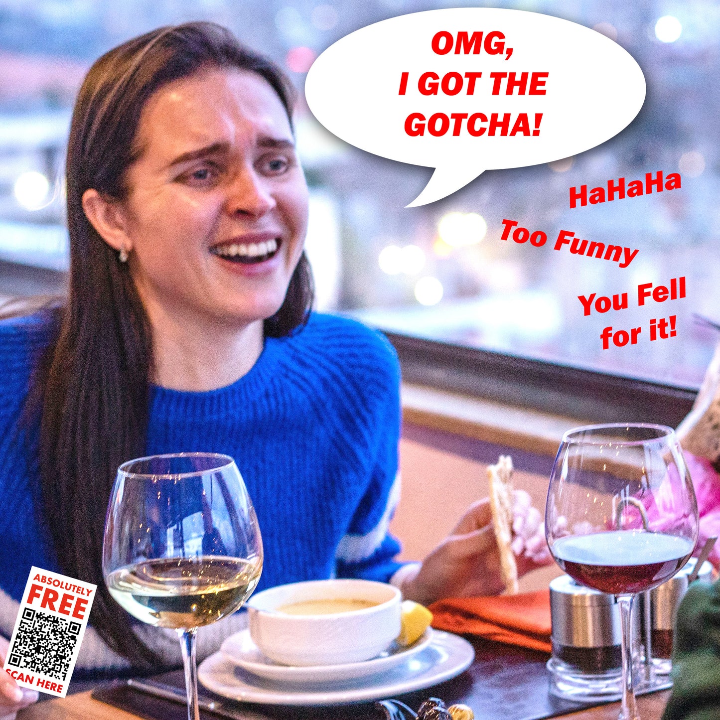 Absolutely Free Gotcha QR Code Prank Stickers!