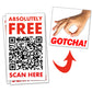 Absolutely Free Gotcha QR Code Prank Stickers!