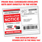 Fake Gym Membership Cancellation Prank Mail Packet