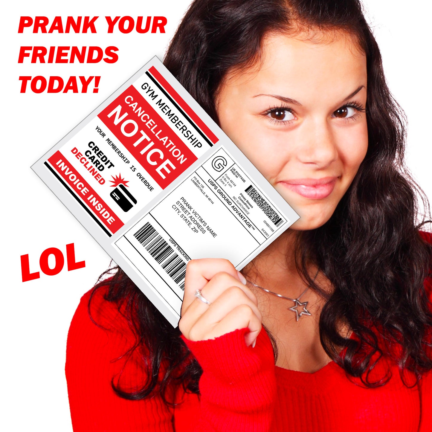 Fake Gym Membership Cancellation Prank Mail Packet