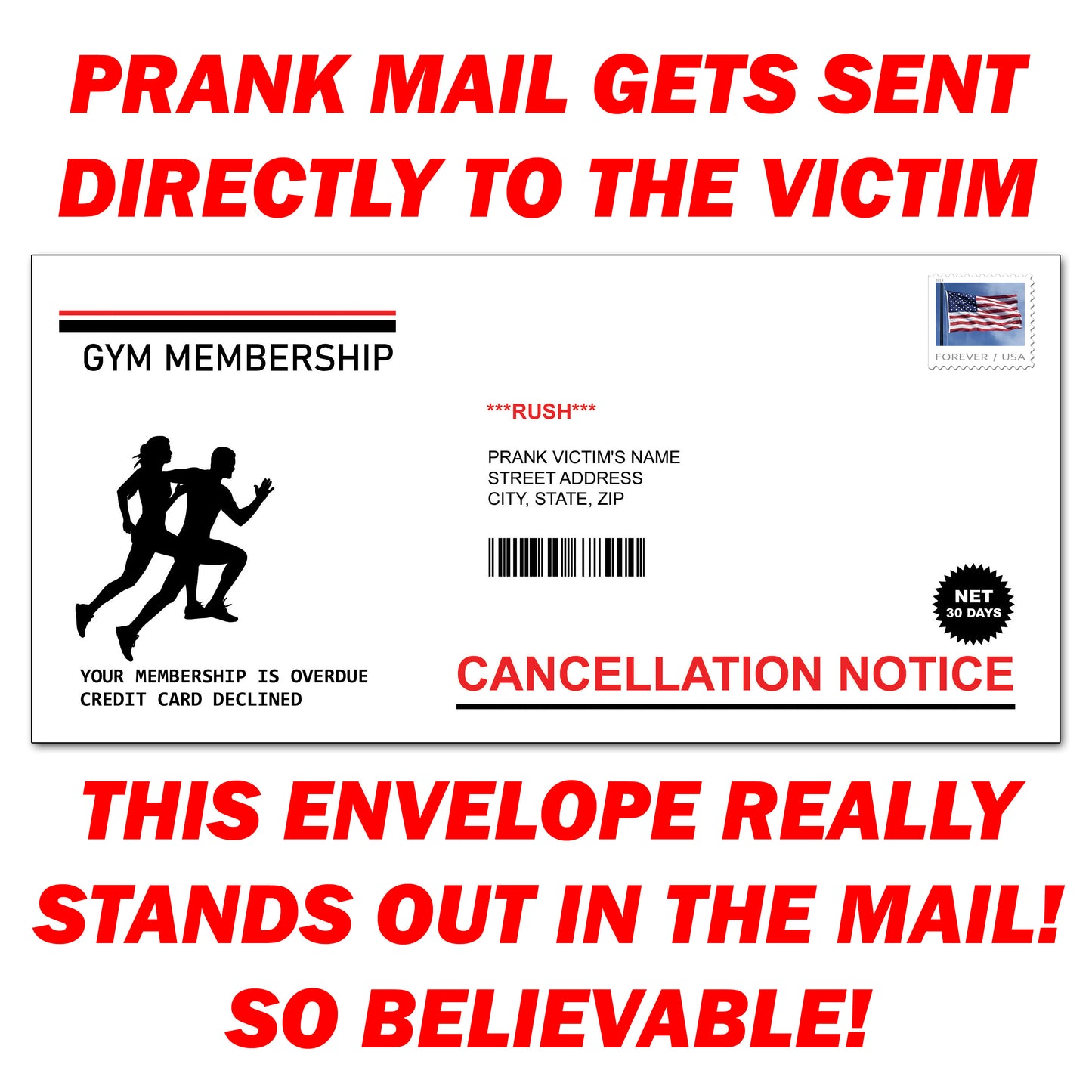 Gym Membership Cancellation Anonymous Mail Prank Letter