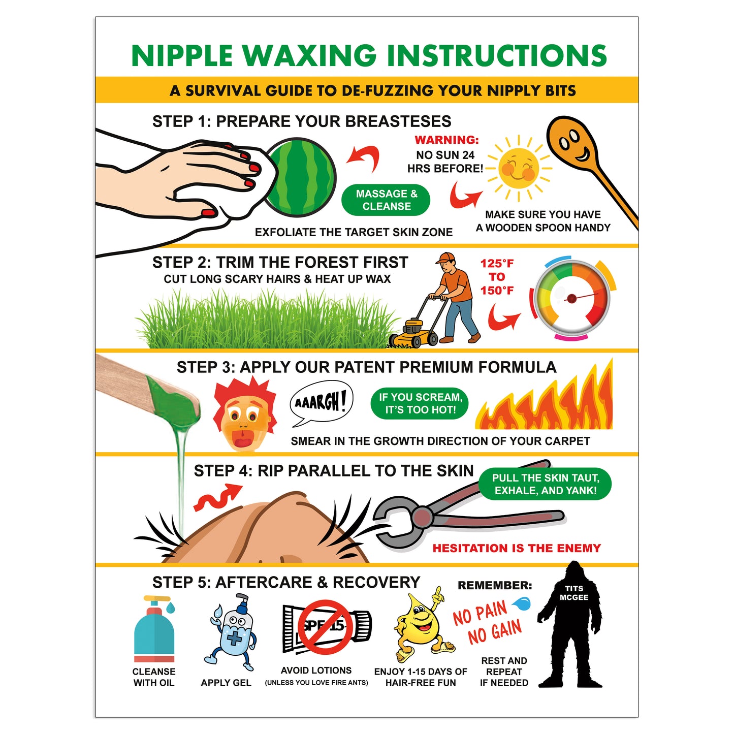 Hairy Nipples Wax Kit Mail Prank