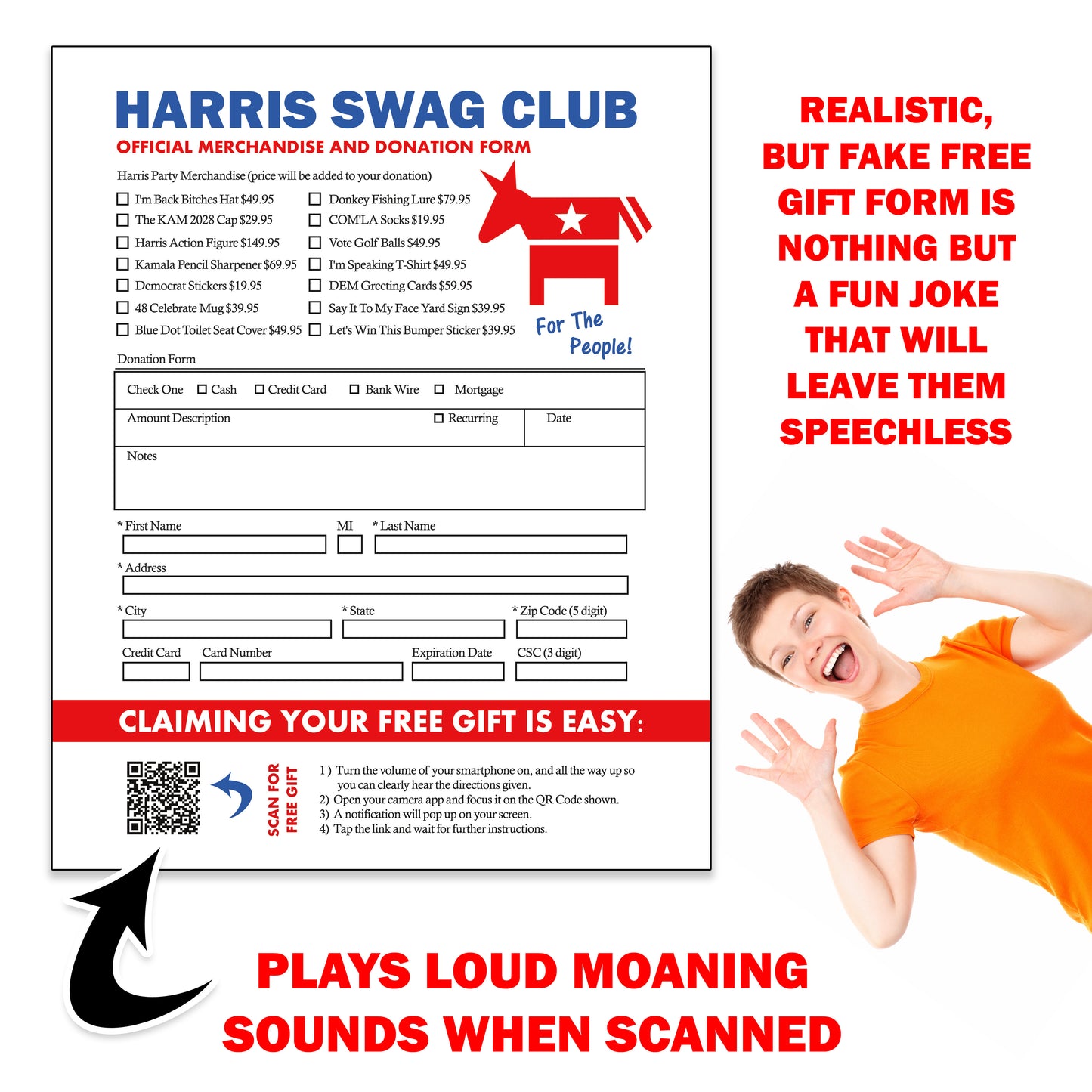 Kamala Harris 2028 Election Prank Mail Joke