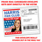 Harris Kam Fan Club Membership Donation Prank Mail