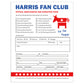 Harris Kam Fan Club Membership Donation Prank Mail